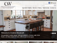 Tablet Screenshot of creativewoodcraft.ca